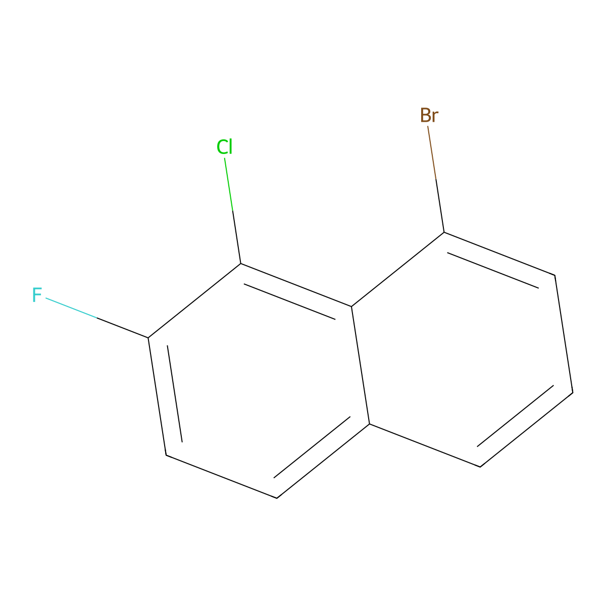 8-Bromo-1-chloro-2-fluoronaphthalene molecular structure, CAS 2387365-85-5