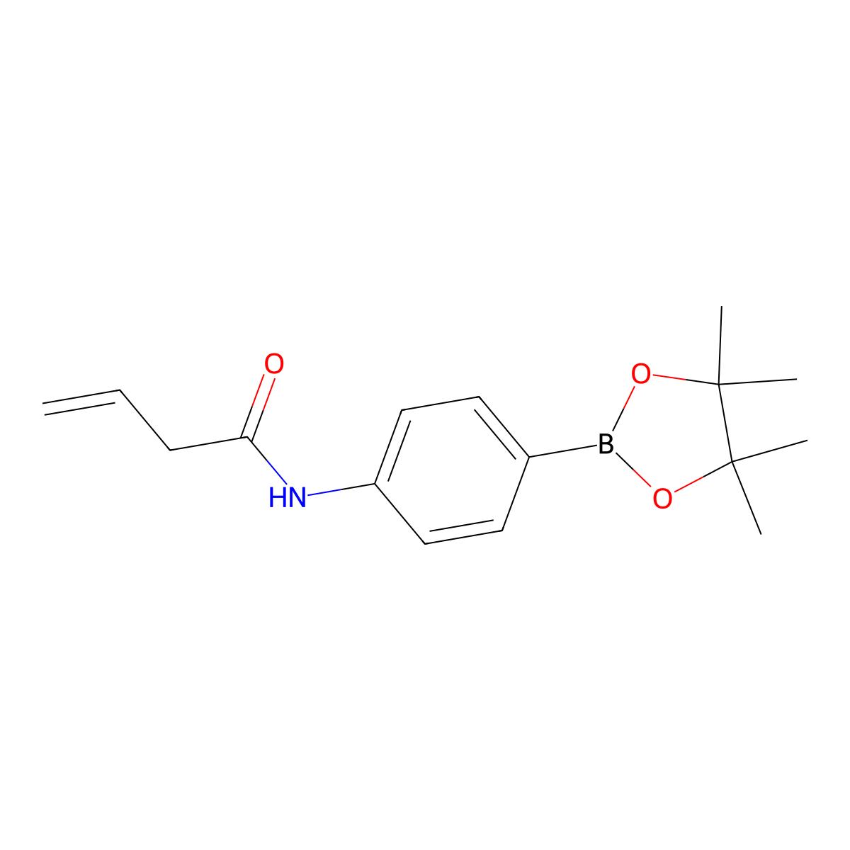 N-[4-(4,4,5,5-Tetramethyl-1,3,2-dioxaborolan-2-yl)phenyl]-3-butenamide molecular structure, CAS 2387415-67-8