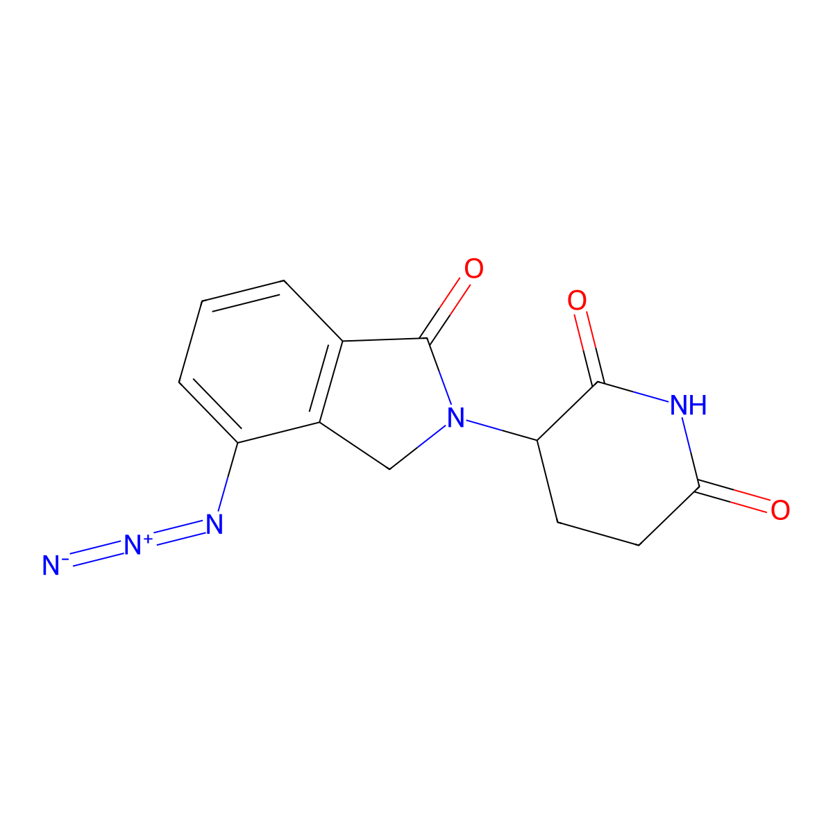3-(7-azido-3-oxo-1H-isoindol-2-yl)piperidine-2,6-dione molecular structure, CAS 2387496-31-1