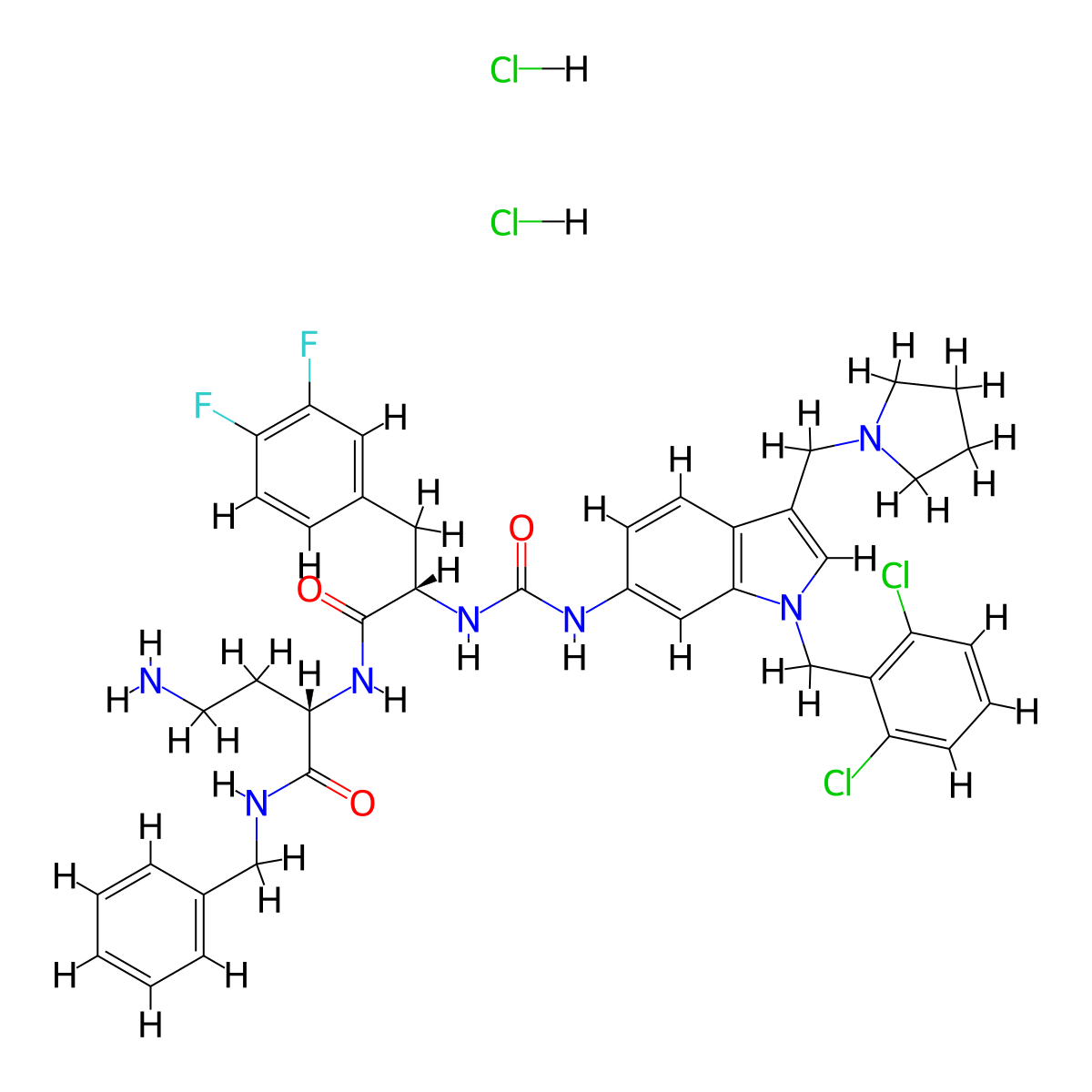 RWJ-56110 (dihydrochloride) molecular structure, CAS 2387505-58-8