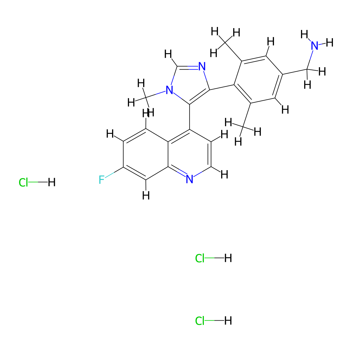 BI-9321 trihydrochloride molecular structure, CAS 2387510-87-2