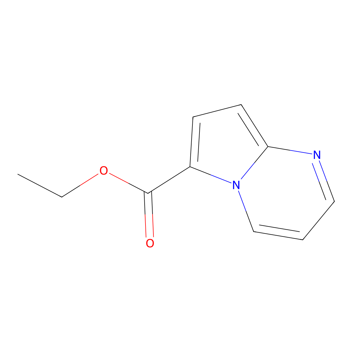 Pyrrolo[1,2-a]pyrimidine-6-carboxylic acid ethyl ester molecular structure, CAS 2387534-77-0