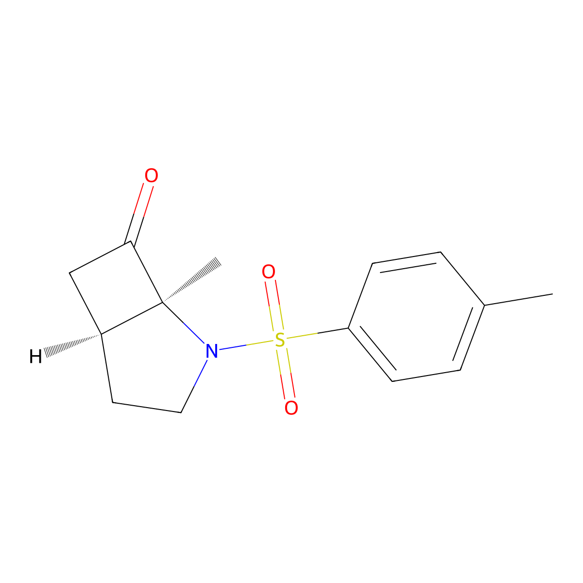 cis-1-Methyl-2-(toluene-4-sulfonyl)-2-aza-bicyclo[3.2.0]heptan-7-one molecular structure, CAS 2387534-88-3