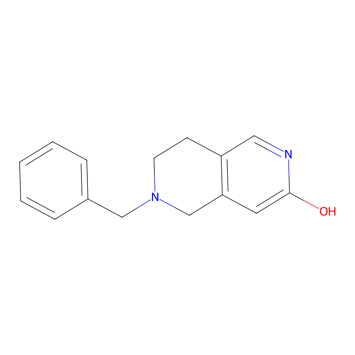 6-Benzyl-5,6,7,8-tetrahydro-[2,6]naphthyridin-3-ol molecular structure, CAS 2387534-91-8