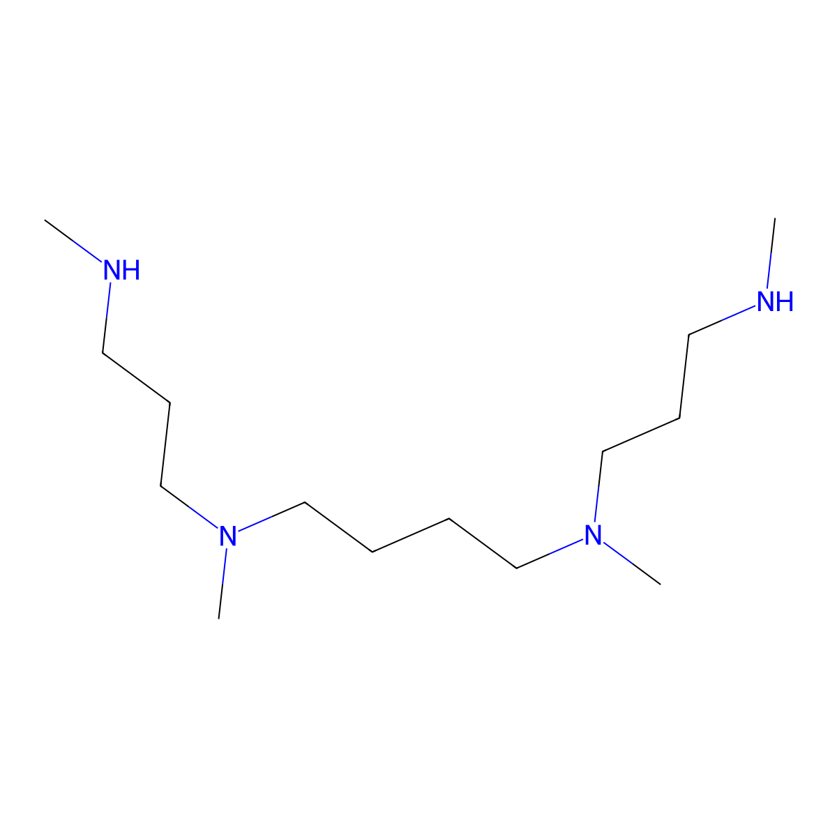 N,N'-Dimethyl-N,N'-bis-(3-methylamino-propyl)-butane-1,4-diamine molecular structure, CAS 2387534-97-4