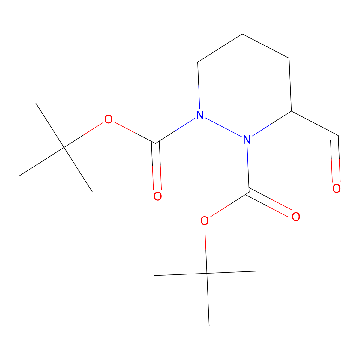3-Formyl-tetrahydro-pyridazine-1,2-dicarboxylic acid di-tert-butyl ester molecular structure, CAS 2387534-99-6