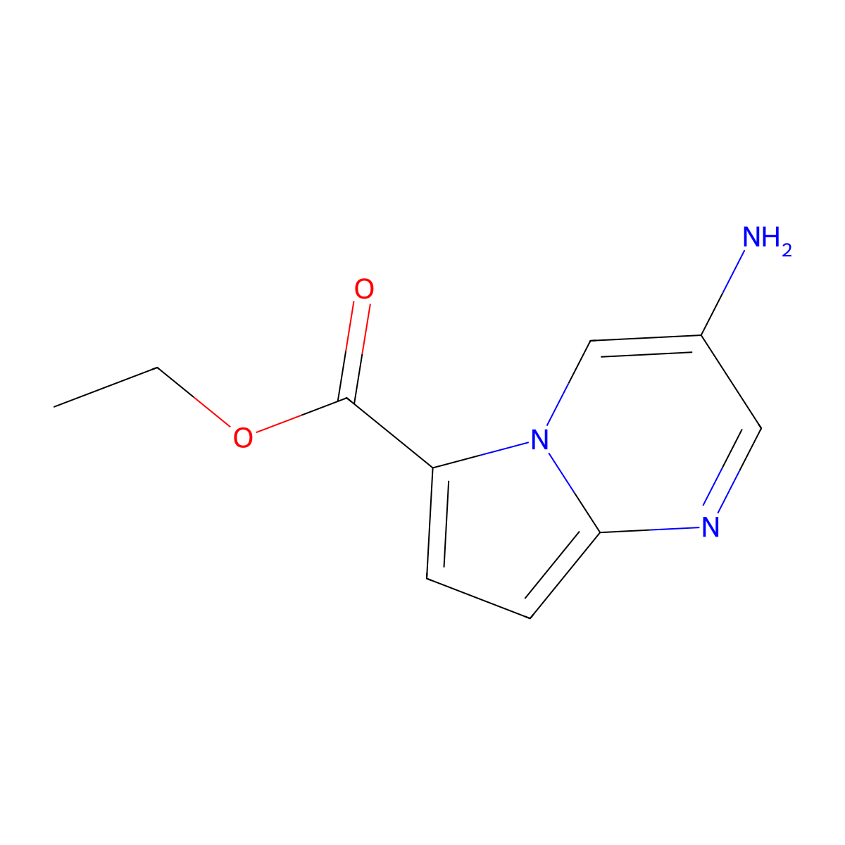 3-Amino-pyrrolo[1,2-a]pyrimidine-6-carboxylic acid ethyl ester molecular structure, CAS 2387535-04-6
