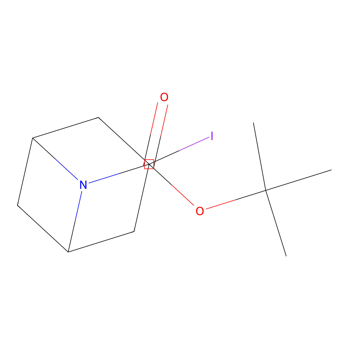 tert-Butyl 3-iodo-6-azabicyclo[3.1.1]heptane-6-carboxylate molecular structure, CAS 2387535-05-7