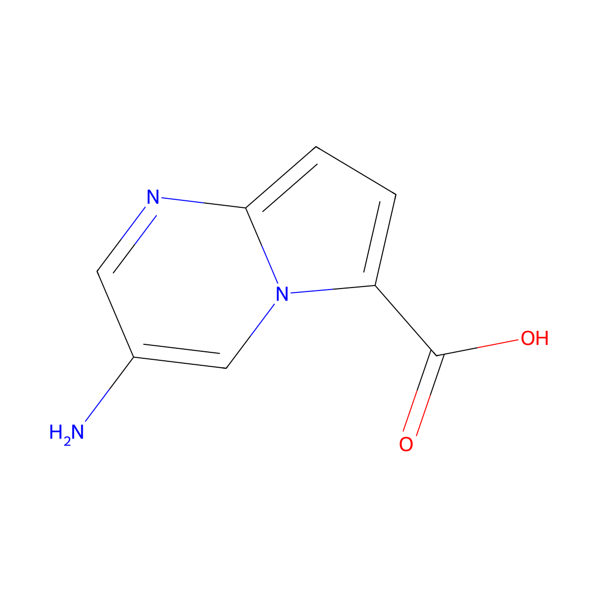 3-Amino-pyrrolo[1,2-a]pyrimidine-6-carboxylic acid molecular structure, CAS 2387535-07-9
