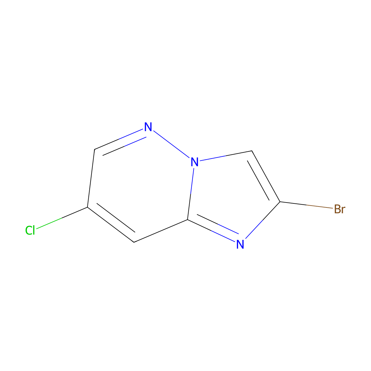 2-Bromo-7-chloro-imidazo[1,2-b]pyridazine molecular structure, CAS 2387535-11-5