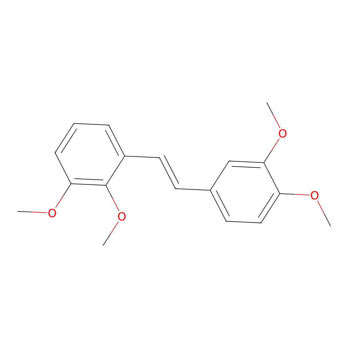1-[(1E)-2-(3,4-Dimethoxyphenyl)ethenyl]-2,3-dimethoxybenzene molecular structure, CAS 238754-86-4