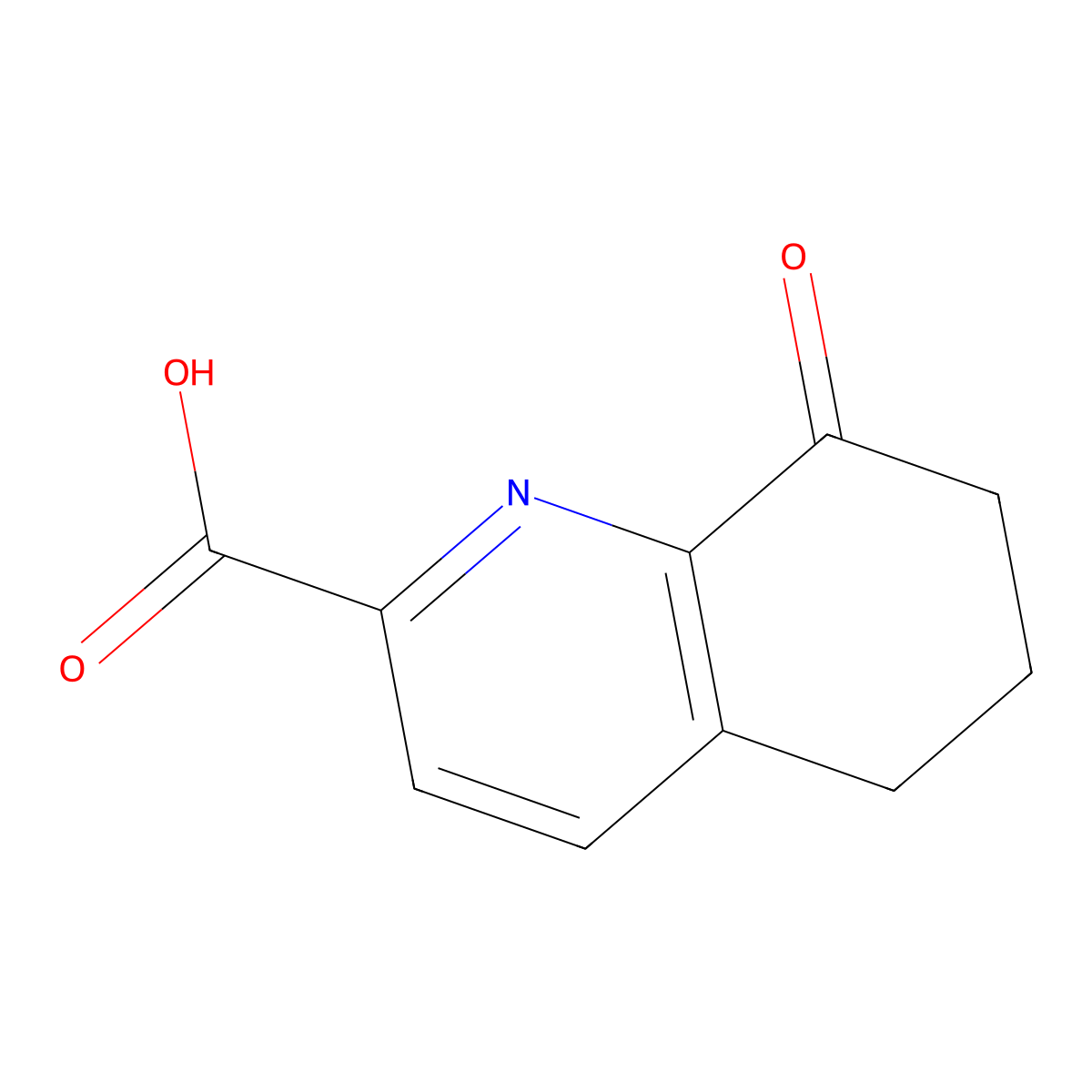 8-Oxo-5,6,7,8-tetrahydroquinoline-2-carboxylic acid molecular structure, CAS 238755-39-0