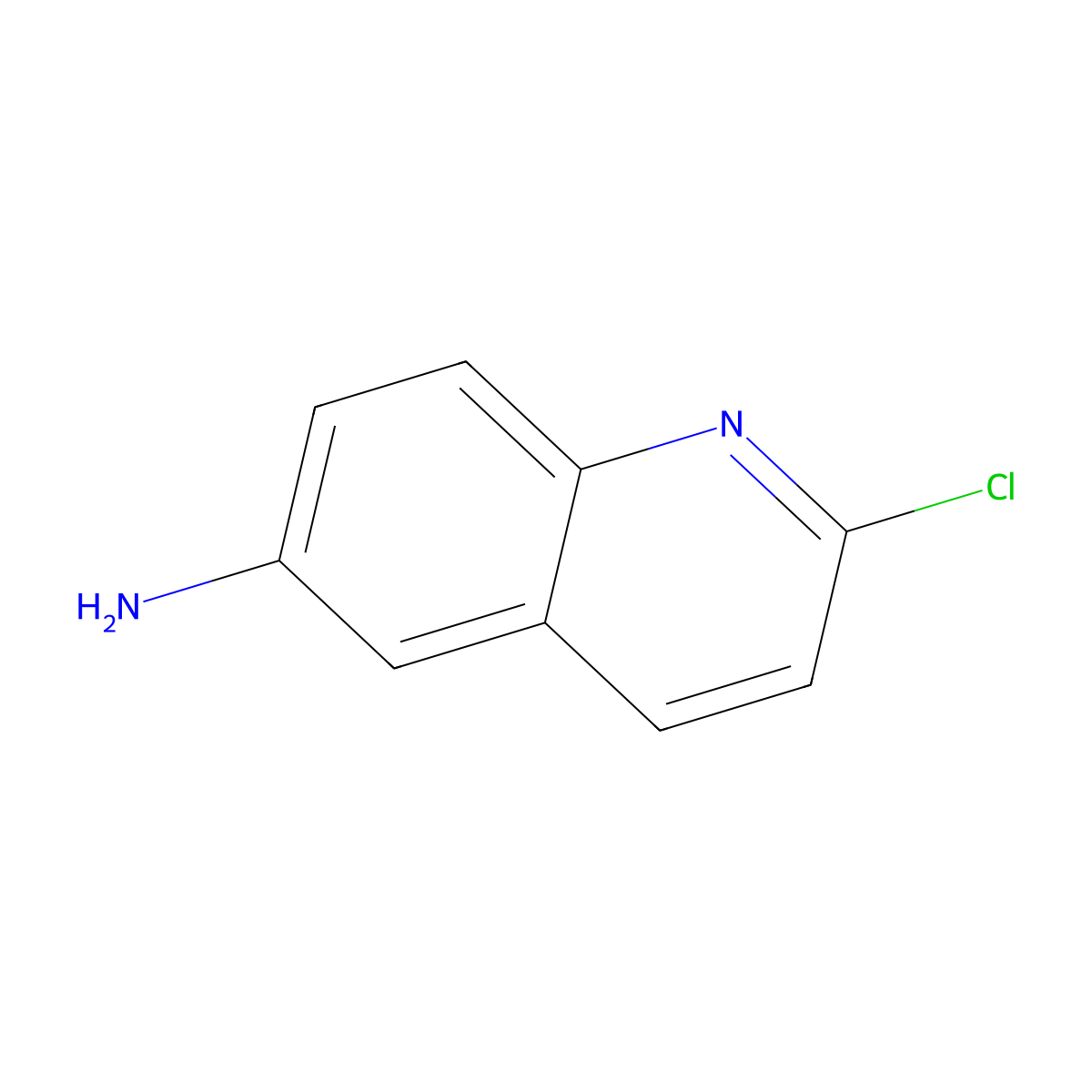2-Chloroquinolin-6-amine molecular structure, CAS 238756-47-3