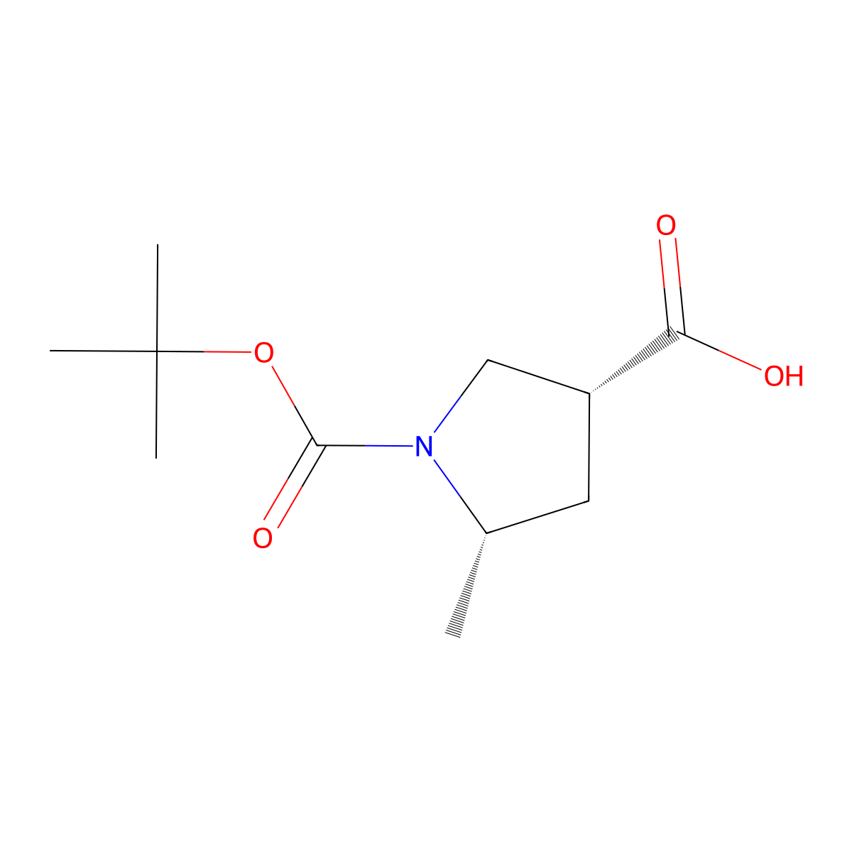 (3R,5S)-1-tert-butoxycarbonyl-5-methyl-pyrrolidine-3-carboxylic acid molecular structure, CAS 2387562-37-8