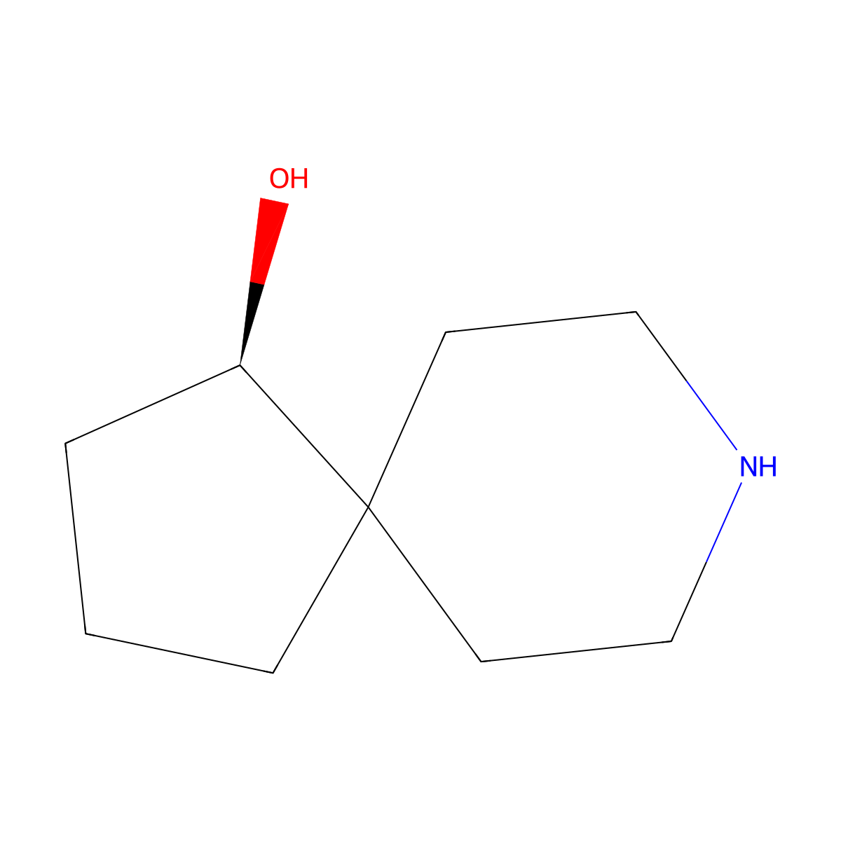 (R)-8-Azaspiro[4.5]decan-1-ol molecular structure, CAS 2387563-73-5