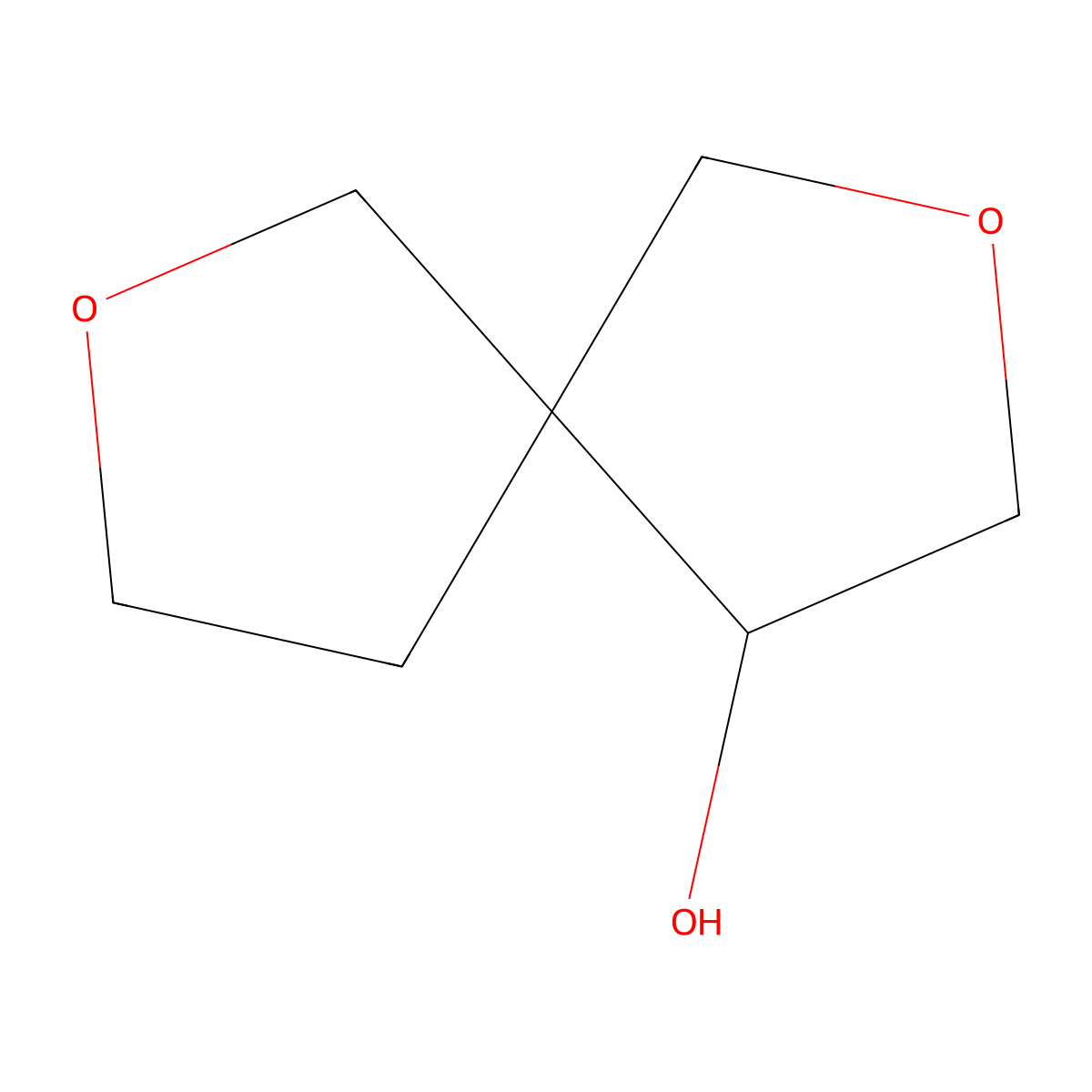 2,7-Dioxaspiro[4.4]nonan-4-ol molecular structure, CAS 2387600-07-7
