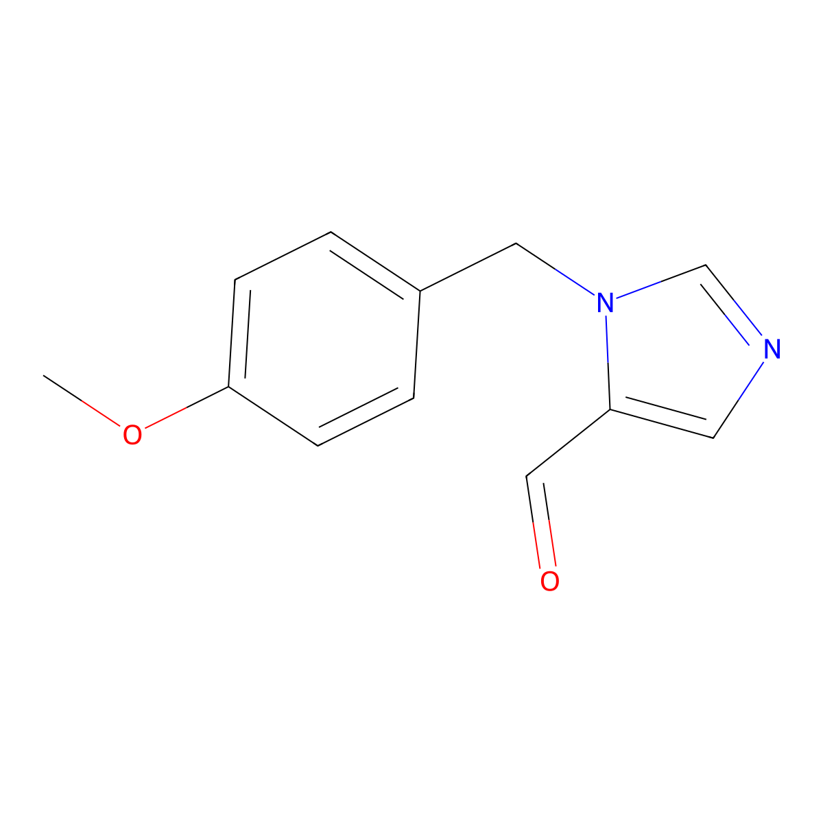 1-[(4-methoxyphenyl)methyl]-1H-Imidazole-5-carboxaldehyde molecular structure, CAS 238764-83-5