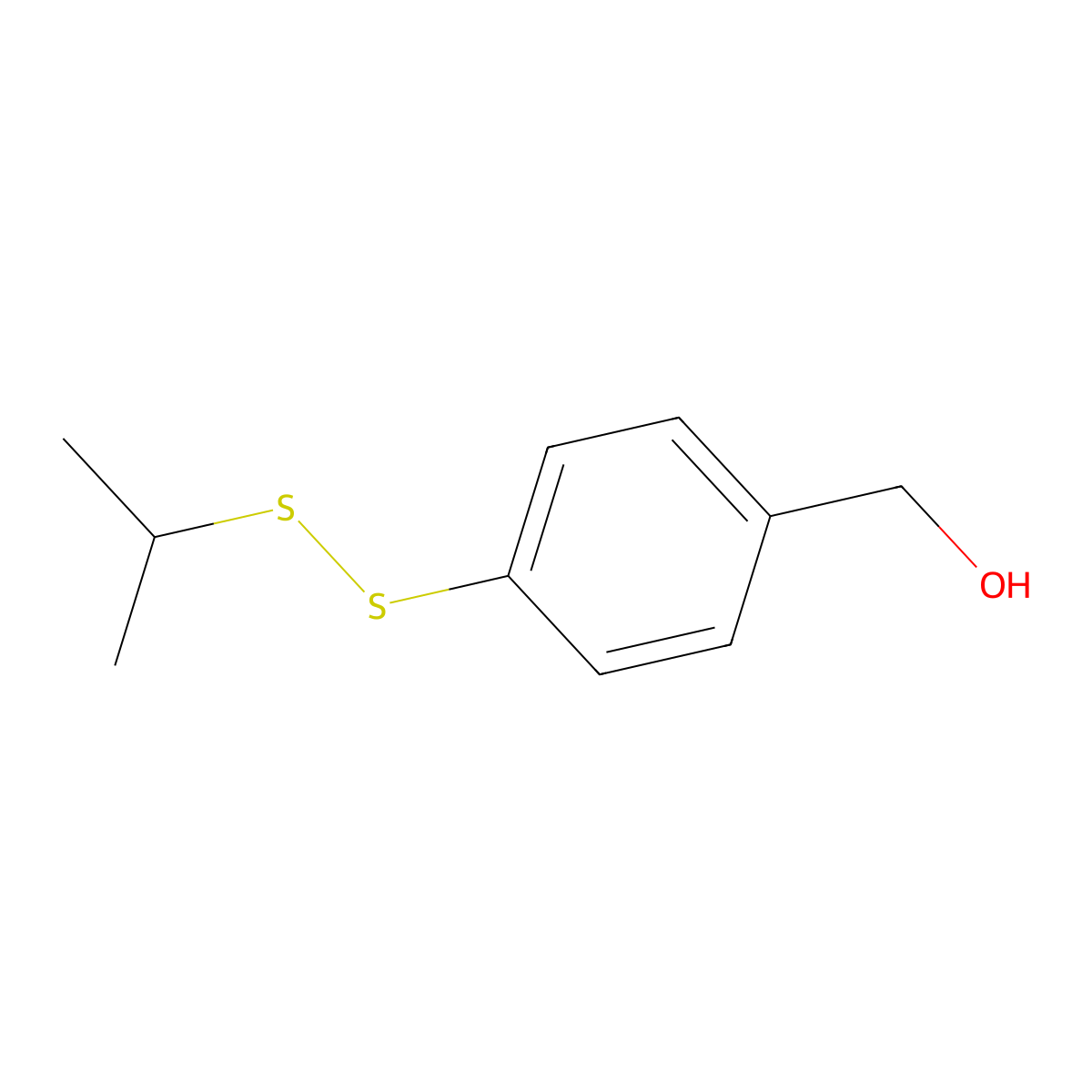 (4-(Isopropyldisulfanyl)phenyl)methanol molecular structure, CAS 2387675-67-2