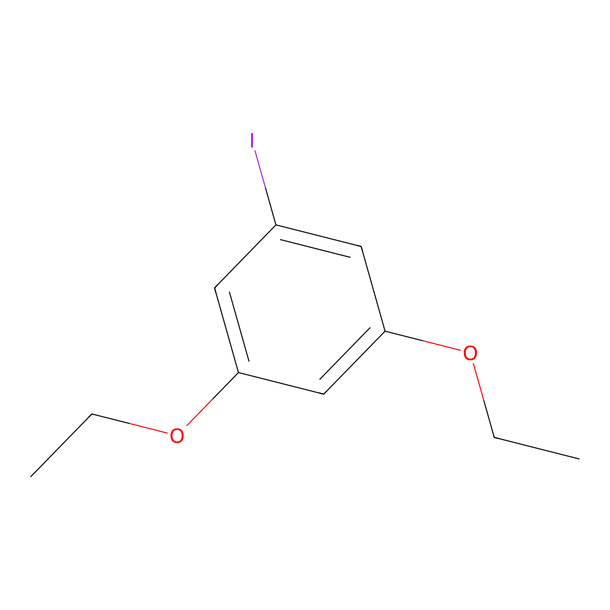 1,3-Diethoxy-5-iodobenzene molecular structure, CAS 2387676-46-0