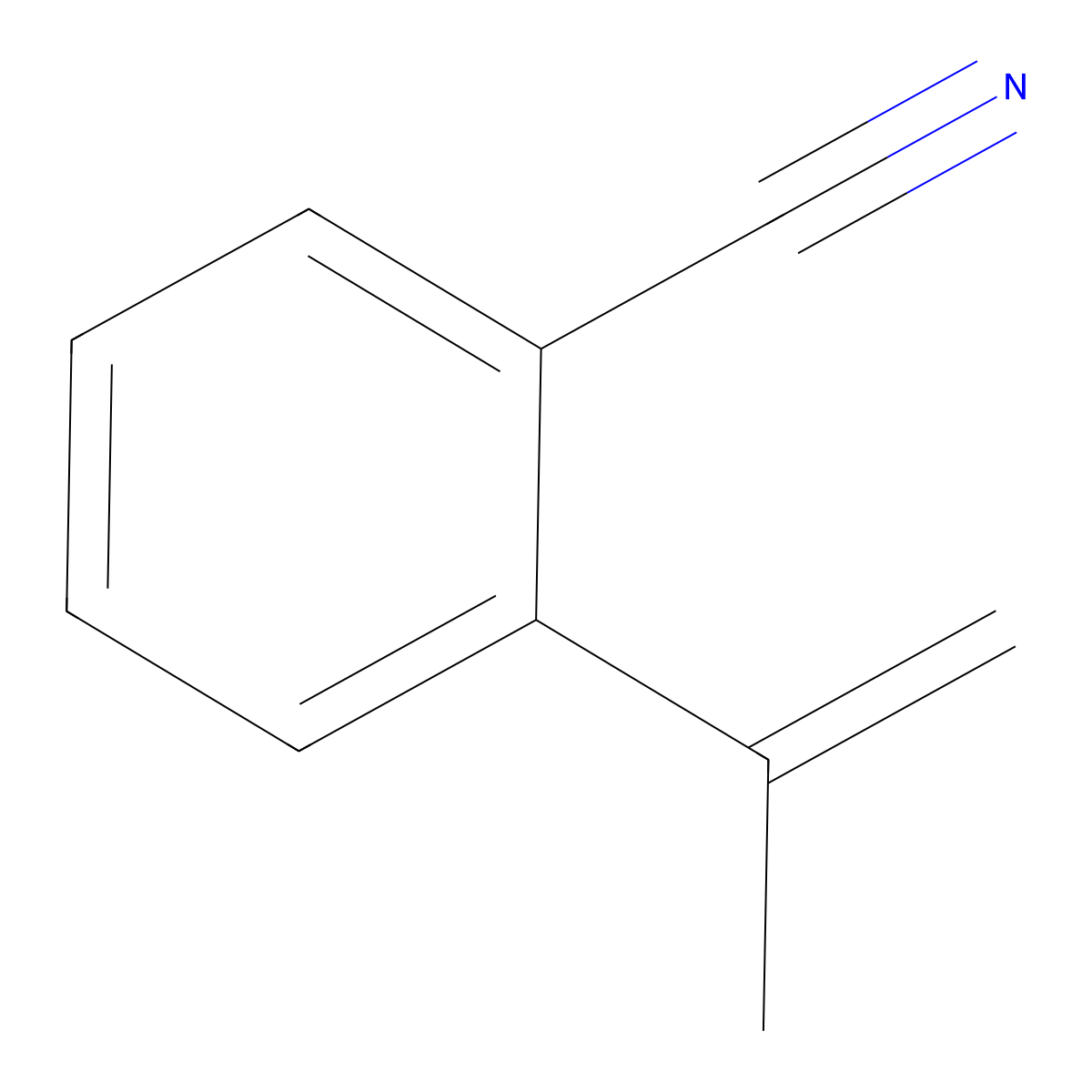 2-(Prop-1-en-2-yl)benzonitrile molecular structure, CAS 23877-63-6