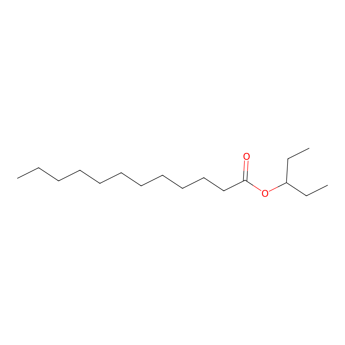 Pentan-3-yl dodecanoate molecular structure, CAS 2387811-73-4