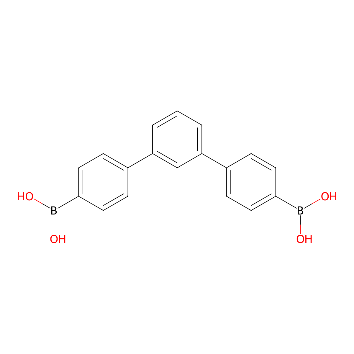 [1,1':3',1''-Terphenyl]-4,4''-diyldiboronic acid molecular structure, CAS 2387892-51-3