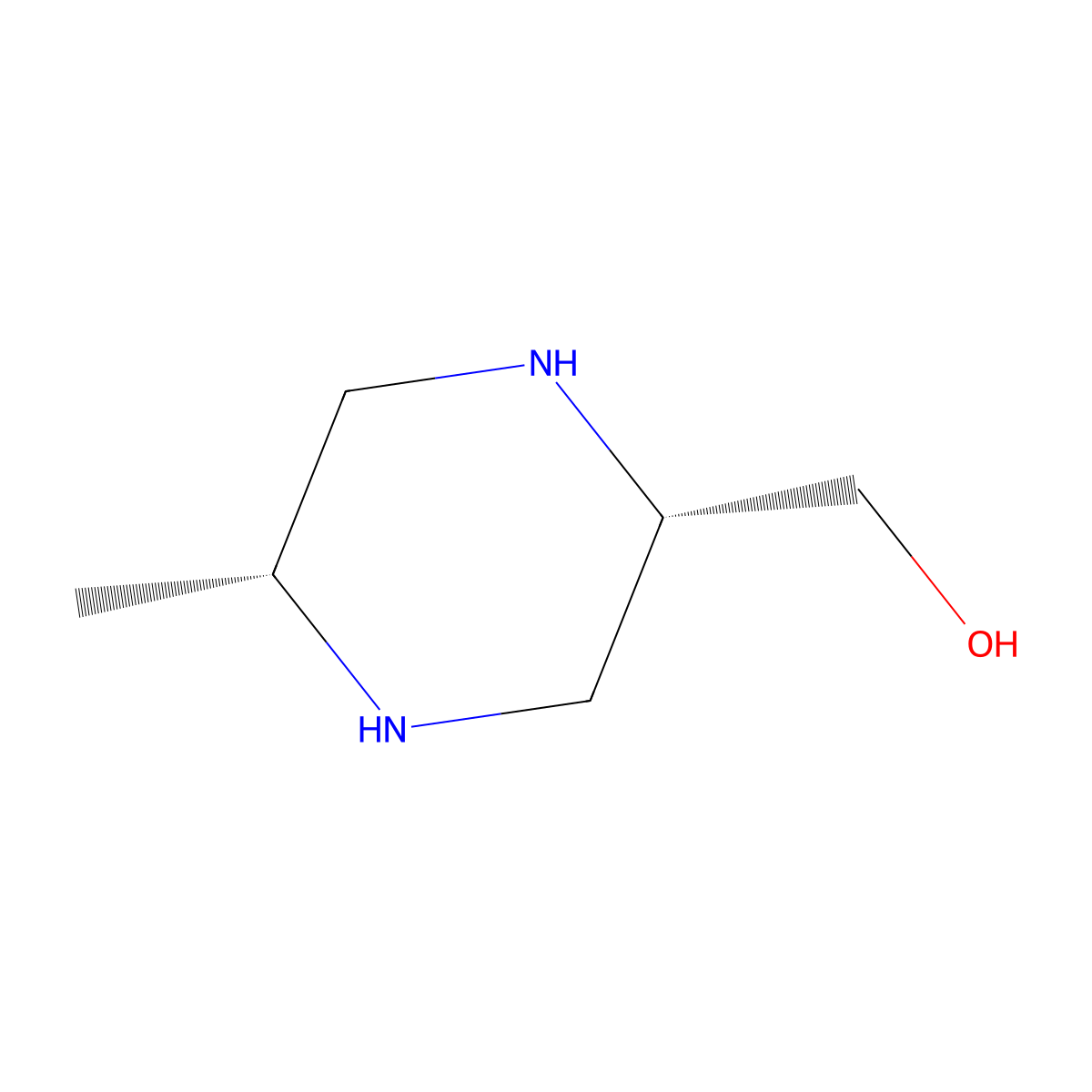((2S,5R)-5-methylpiperazin-2-yl)methanol molecular structure, CAS 2387929-01-1