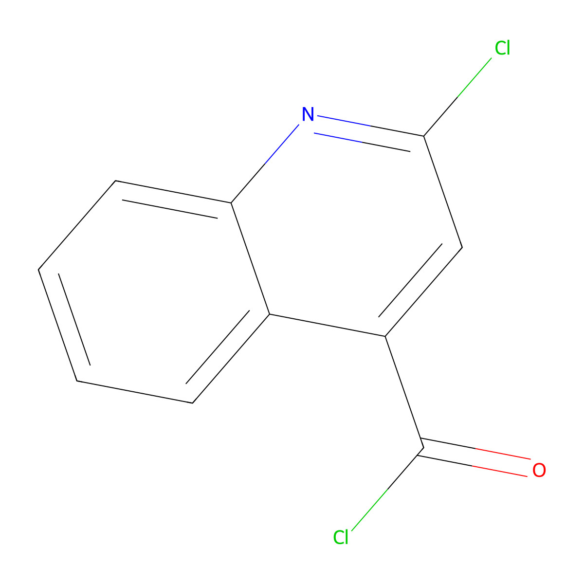 2-Chloroquinoline-4-carbonyl chloride molecular structure, CAS 2388-32-1