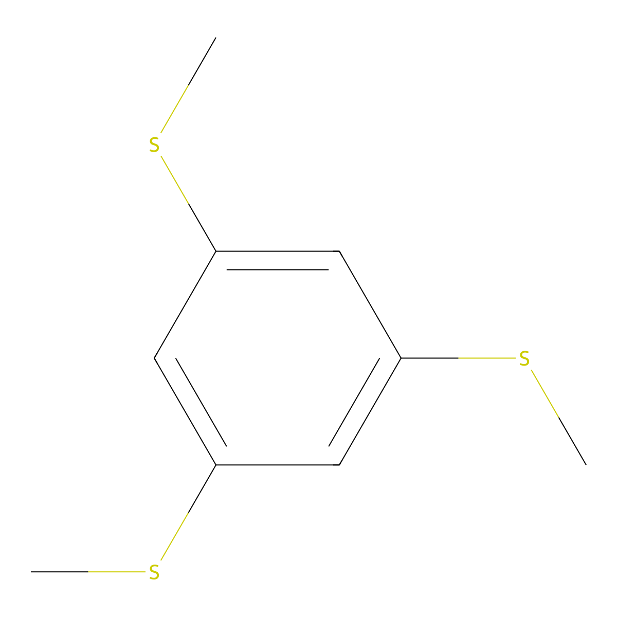 1,3,5-Tris(methylthio)benzene molecular structure, CAS 2388-71-8