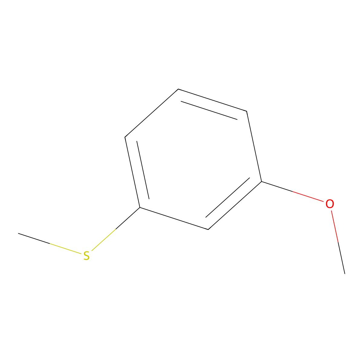 3-Methoxythioanisole molecular structure, CAS 2388-74-1