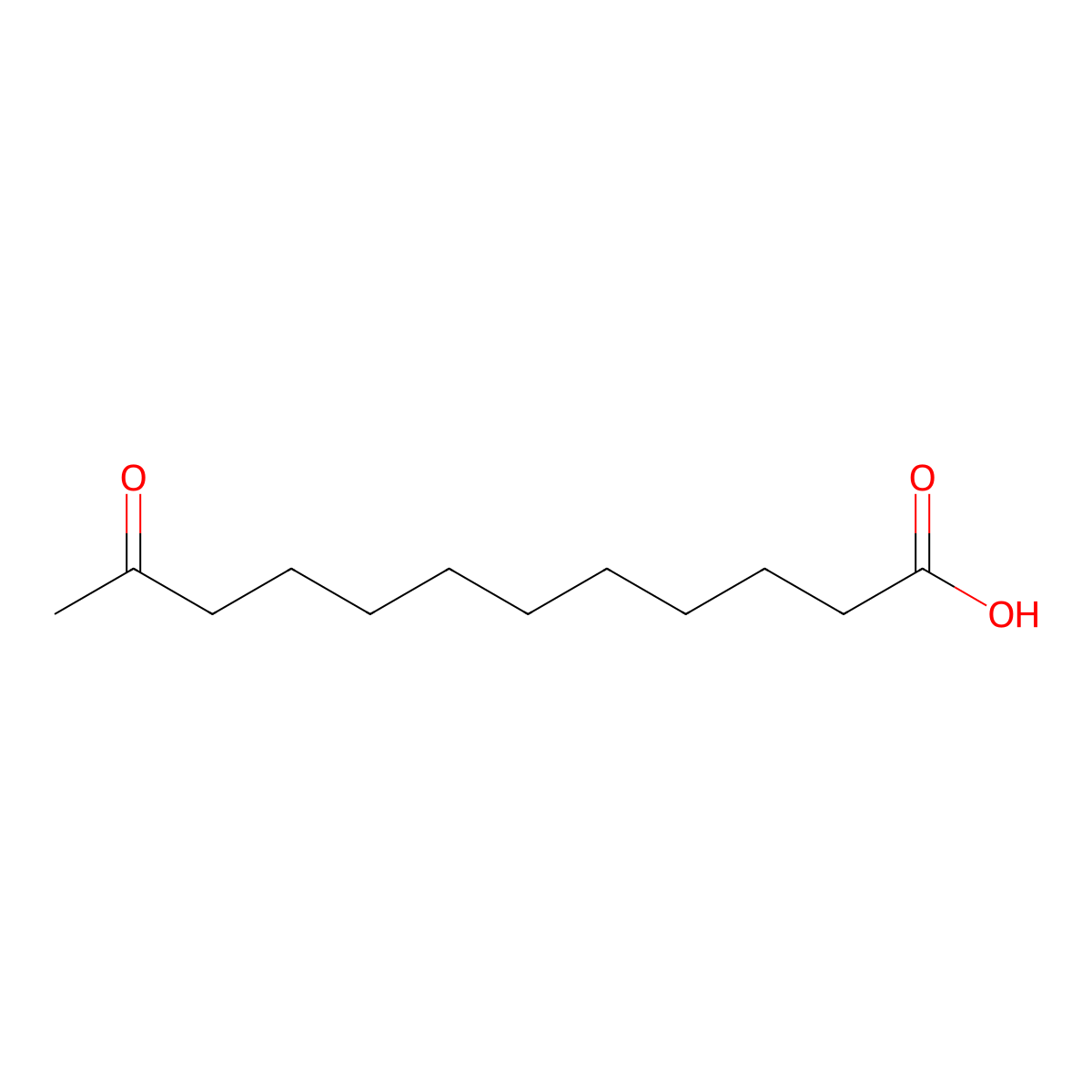 11-Oxododecanoic acid molecular structure, CAS 2388-78-5