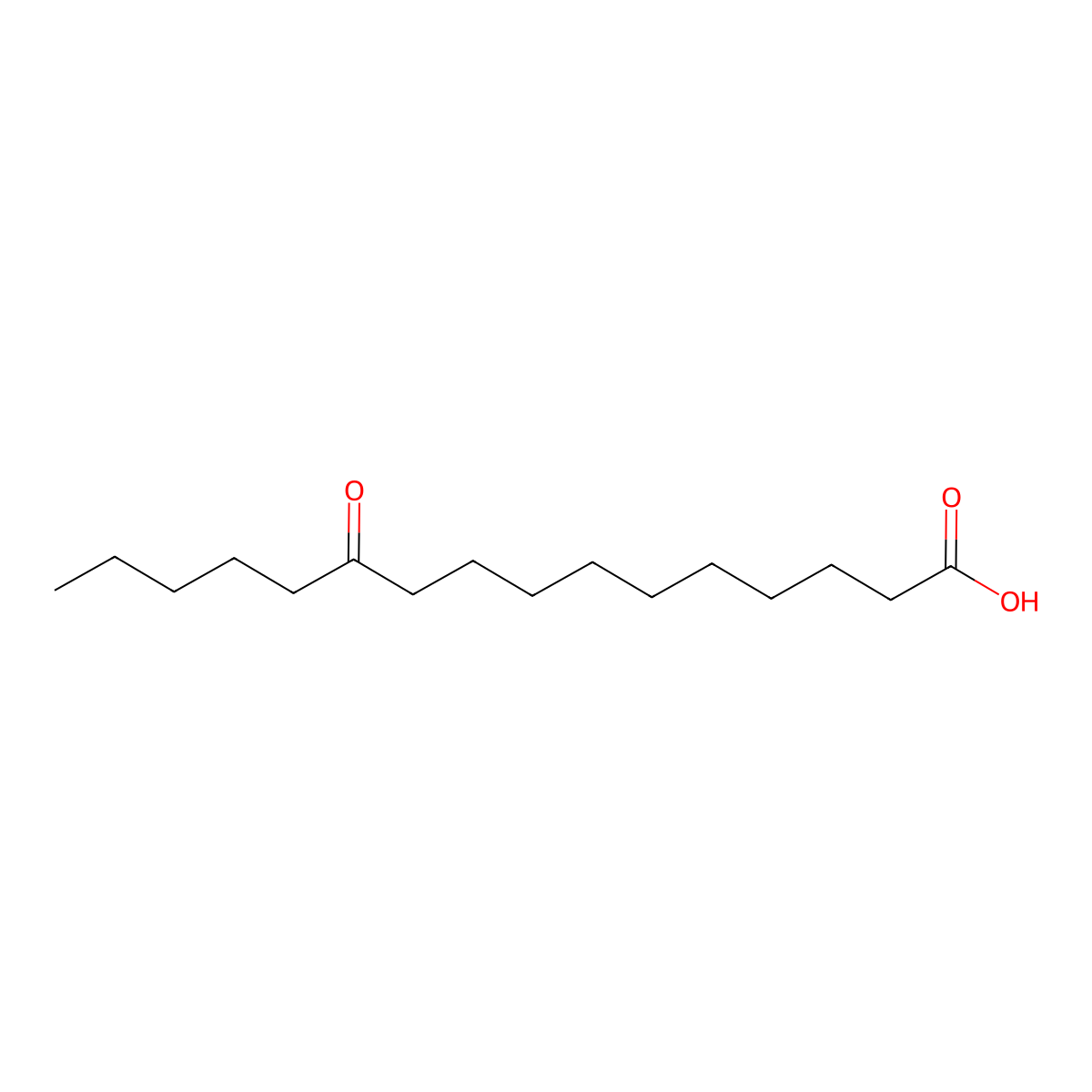11-Oxohexadecanoic acid molecular structure, CAS 2388-81-0