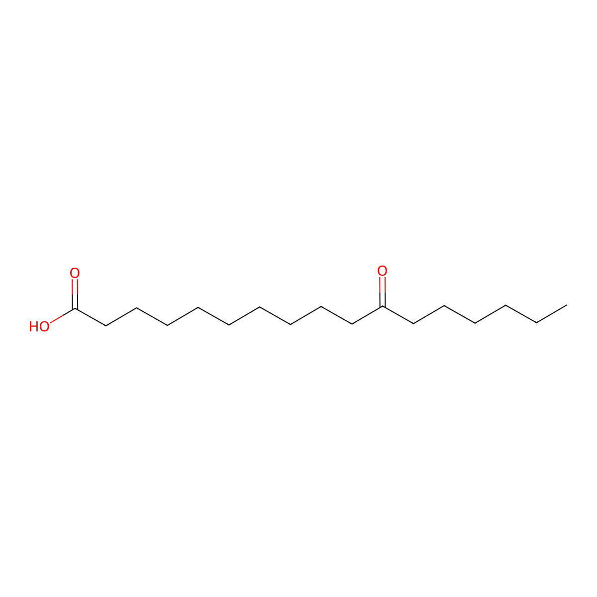 11-Oxoheptadecanoic acid molecular structure, CAS 2388-82-1