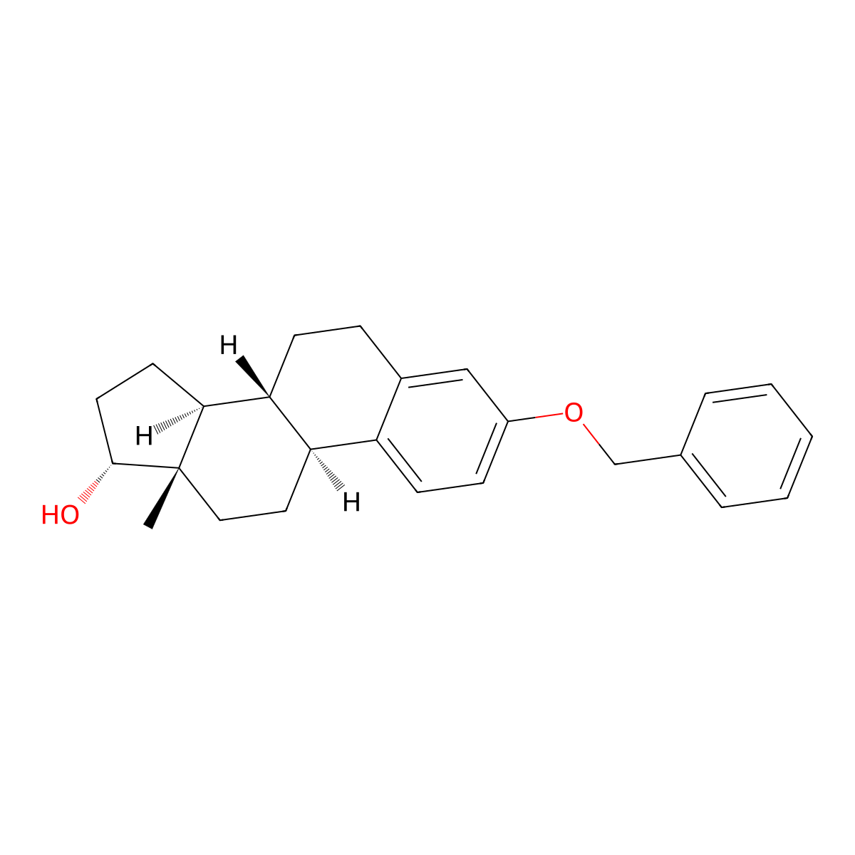 (17alpha)-3-(Benzyloxy)estra-1,3,5(10)-trien-17-ol molecular structure, CAS 23880-59-3
