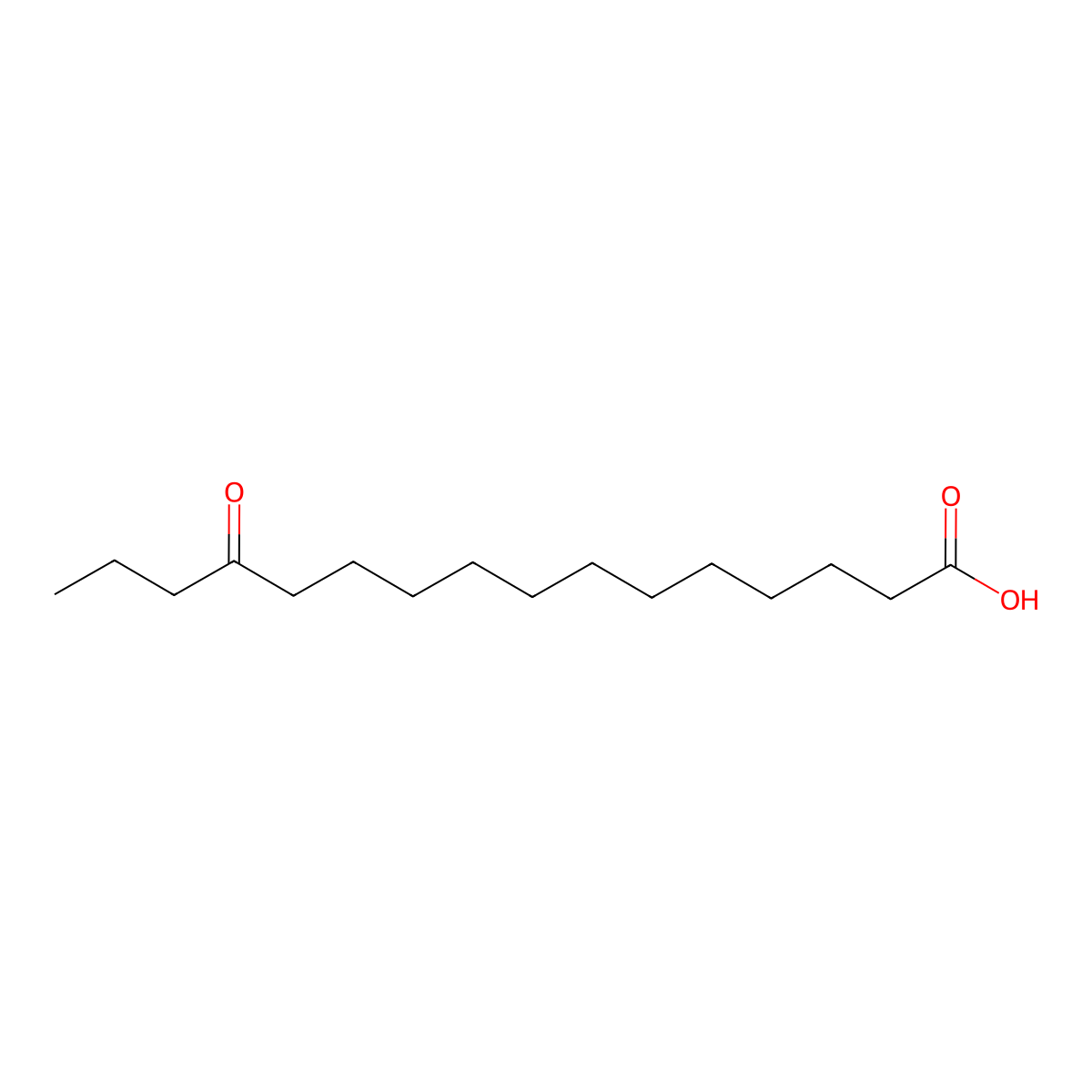 13-Oxohexadecanoic acid molecular structure, CAS 2389-04-0