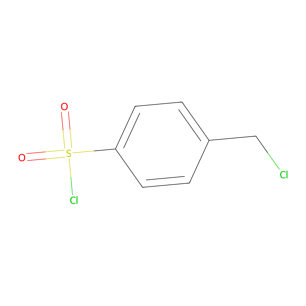 4-(Chloromethyl)benzene-1-sulfonyl chloride molecular structure, CAS 2389-73-3