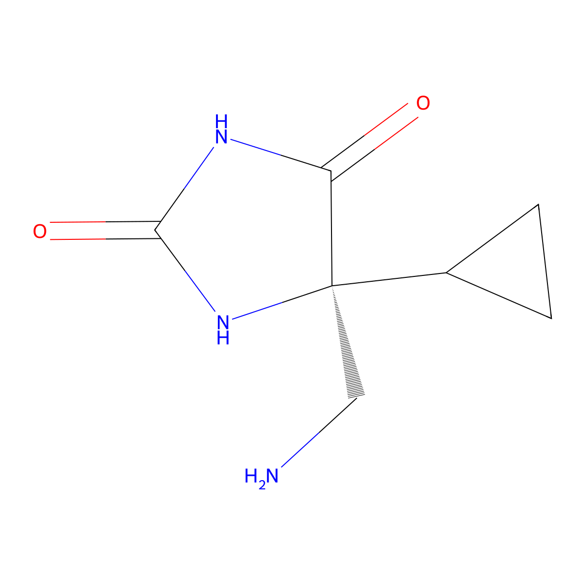(S)-5-(AminoMethyl)-5-CyclopropylimidazoliDine-2,4-Dione molecular structure, CAS 2389012-99-9