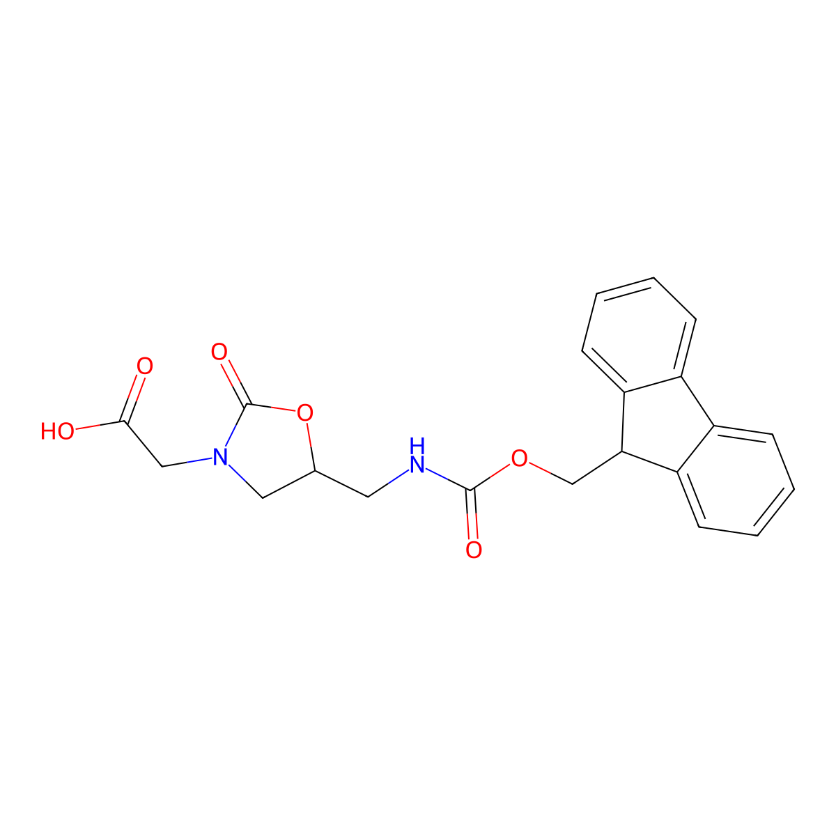 Fmoc-DAPOCA molecular structure, CAS 2389064-34-8