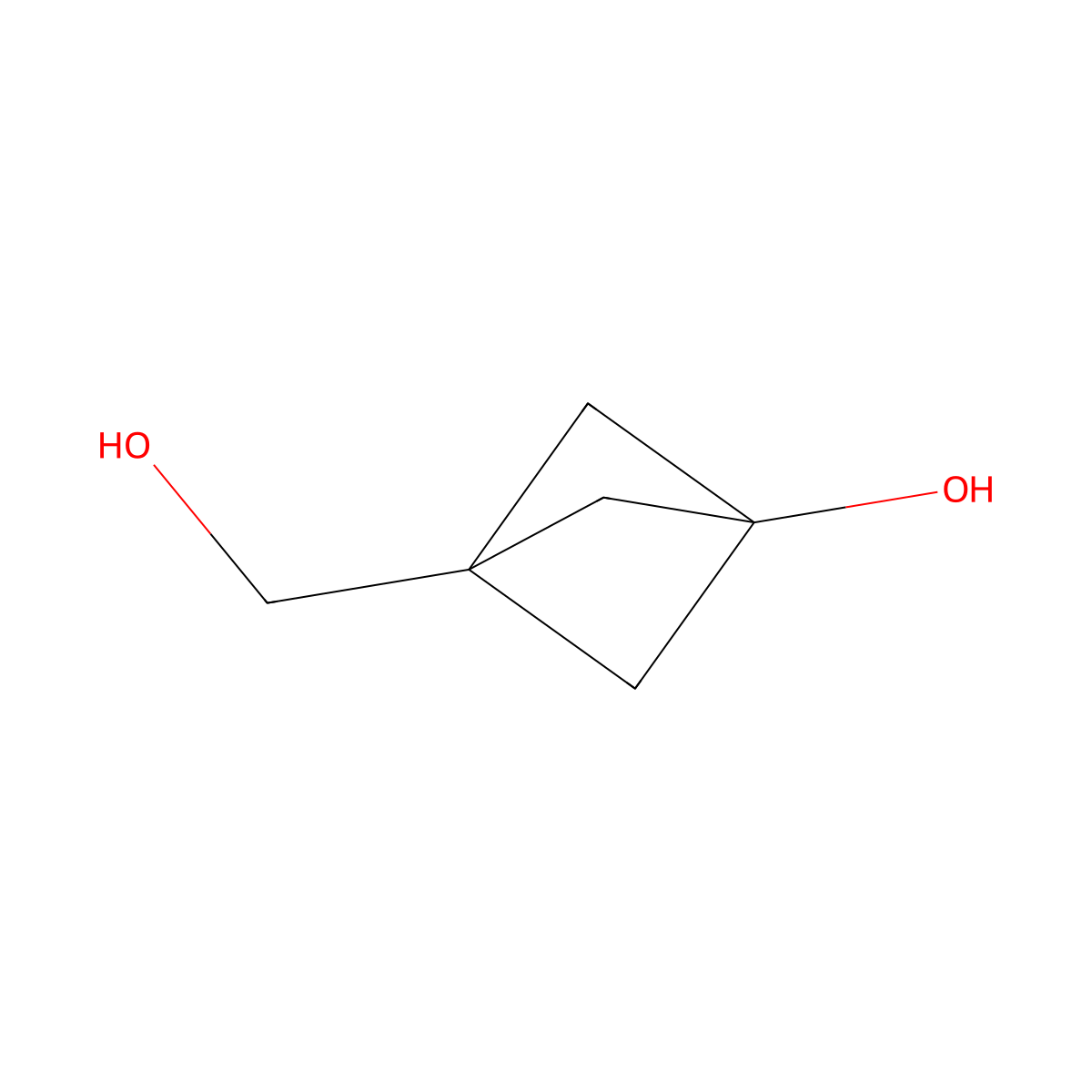 3-(Hydroxymethyl)bicyclo[1.1.1]pentan-1-ol molecular structure, CAS 2389064-52-0