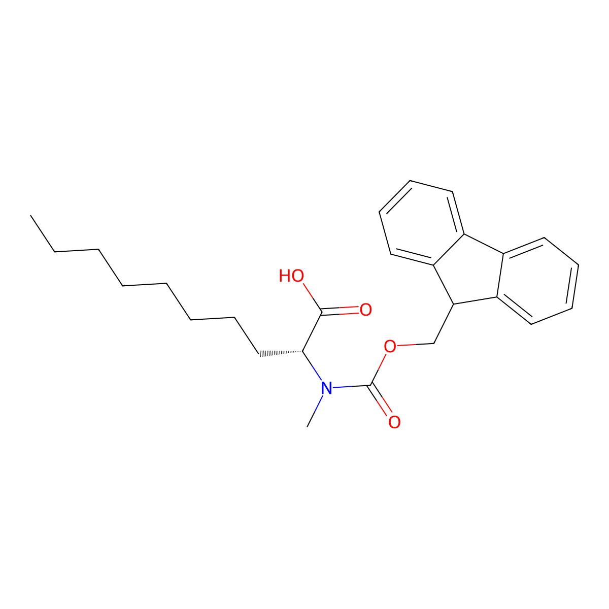 Fmoc-D-MeAdec(2)-OH molecular structure, CAS 2389078-19-5