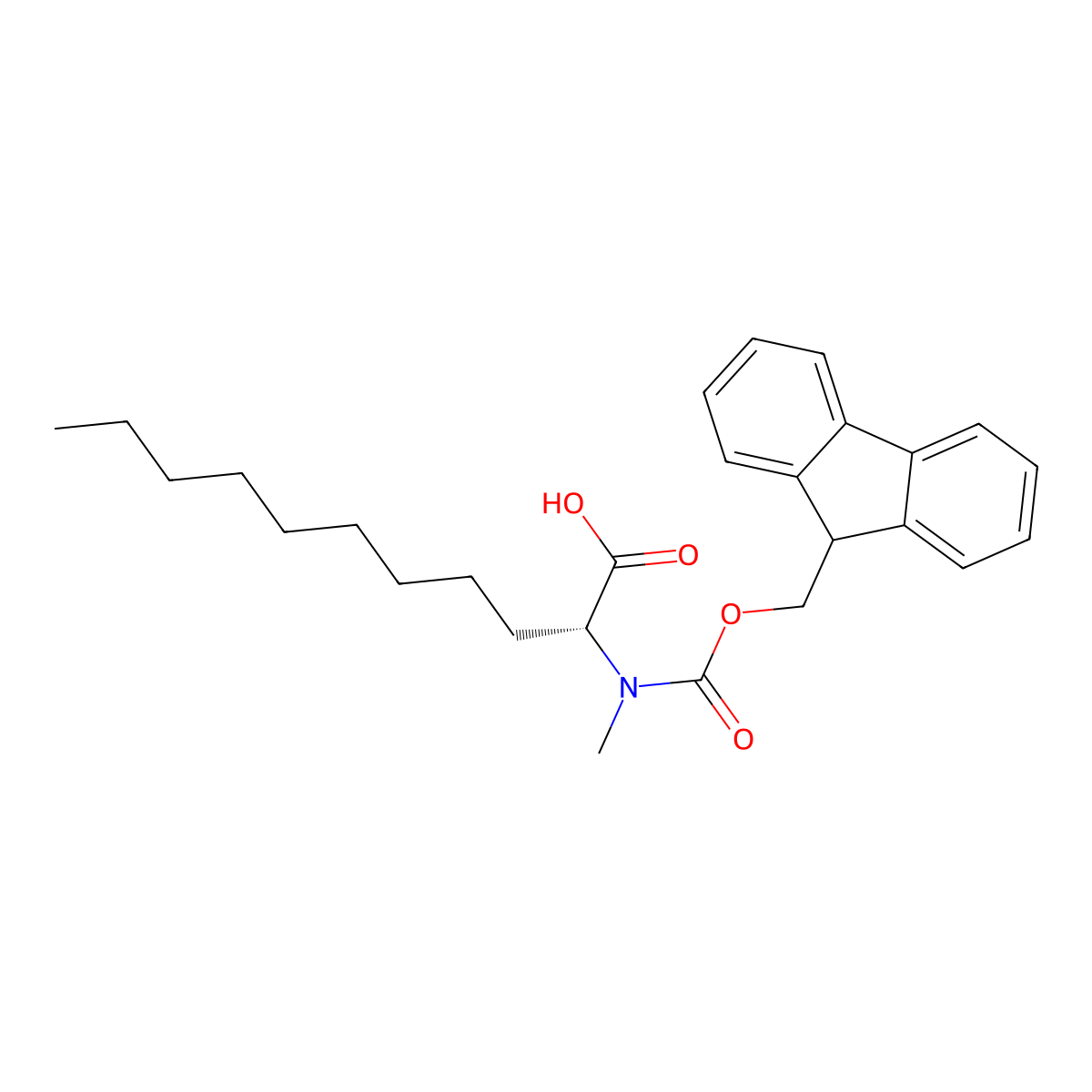 Fmoc-D-MeAund(2)-OH molecular structure, CAS 2389078-36-6
