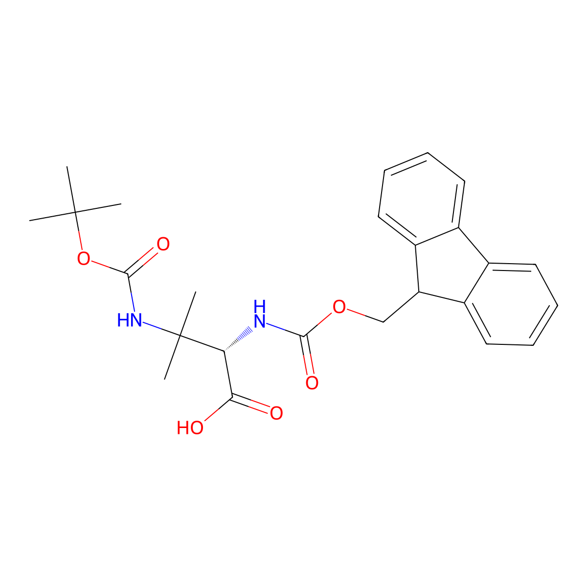 (S)-2-(Fmoc-amino)-3-(Boc-amino)-3-methylbutanoic Acid molecular structure, CAS 2389078-66-2