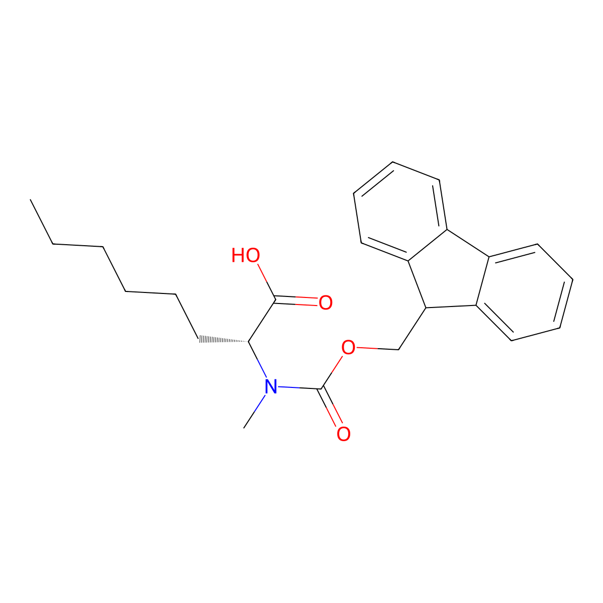 Fmoc-D-MeAoc(2)-OH molecular structure, CAS 2389078-83-3