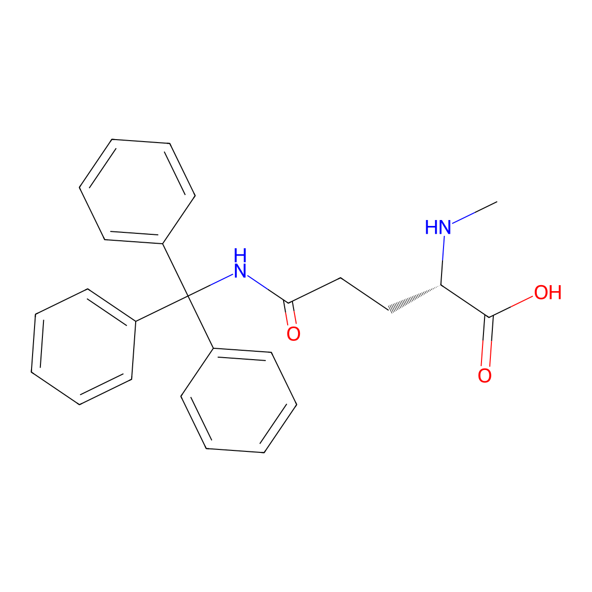 H-MeGln(Trt)-OH molecular structure, CAS 2389078-89-9