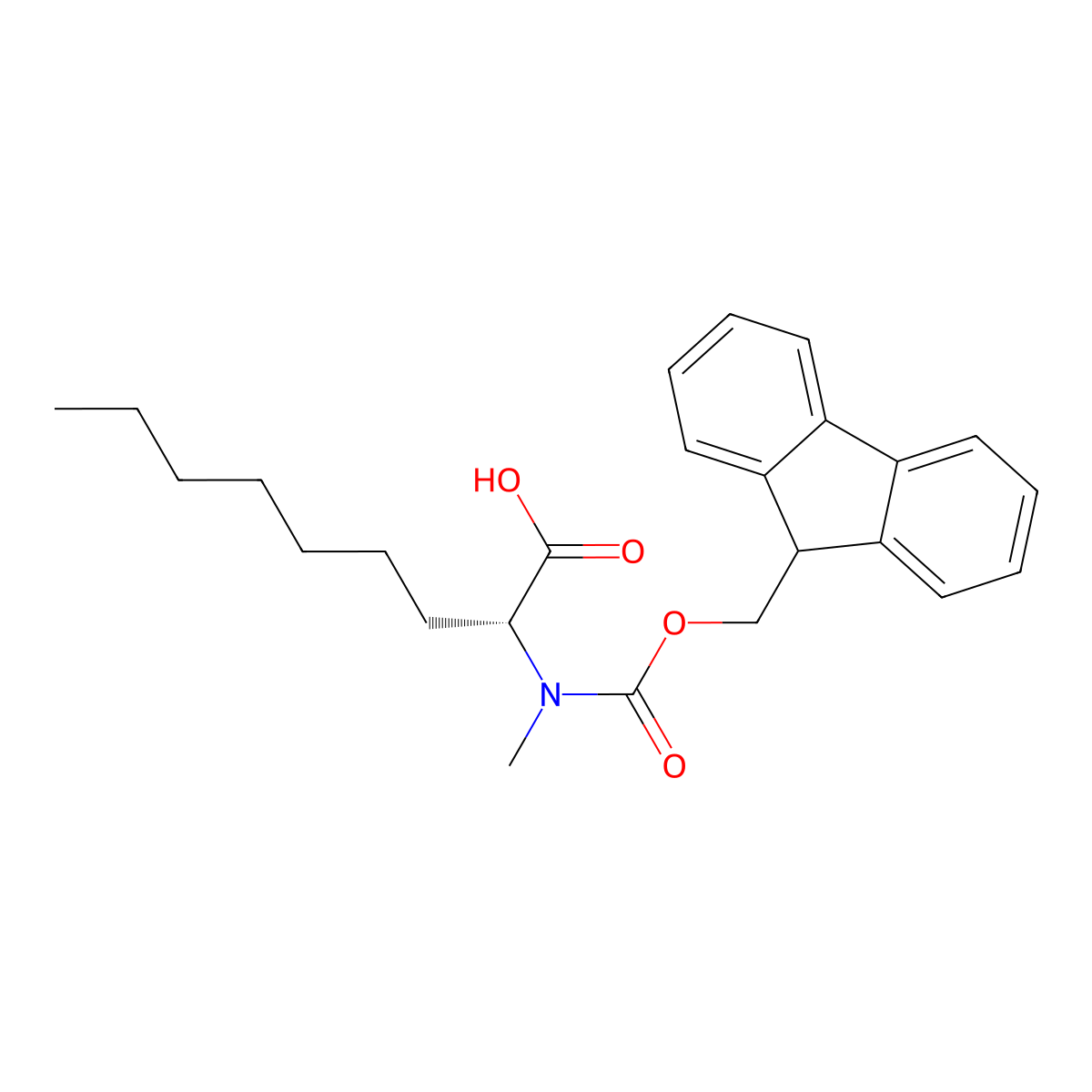 Fmoc-D-MeAnon(2)-OH molecular structure, CAS 2389078-99-1