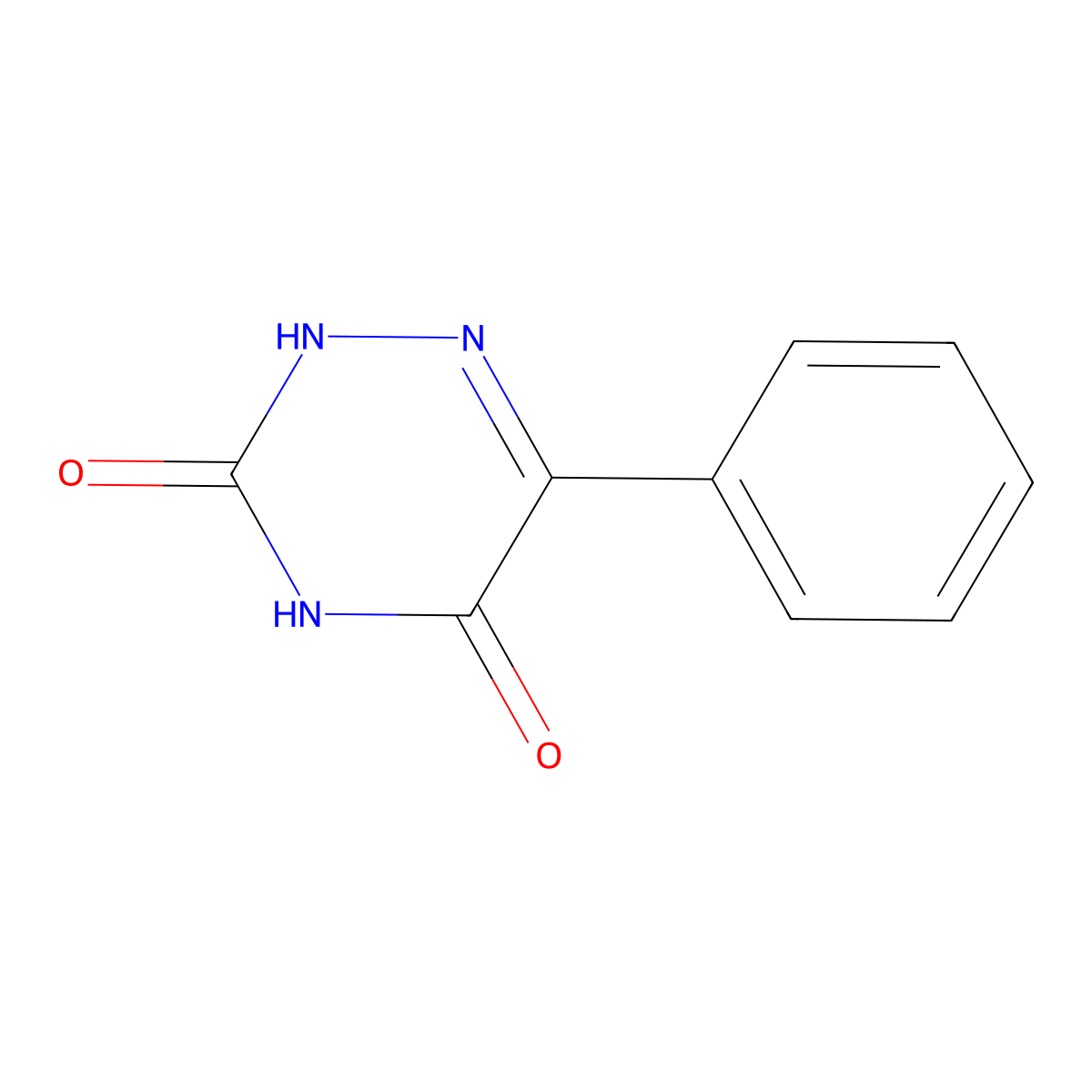 6-Phenyl-1,2,4-triazine-3,5(2h,4h)-dione molecular structure, CAS 23891-08-9