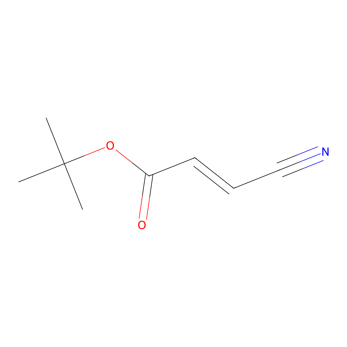 (E)-tert-Butyl 3-cyanoacrylate molecular structure, CAS 2389219-76-3