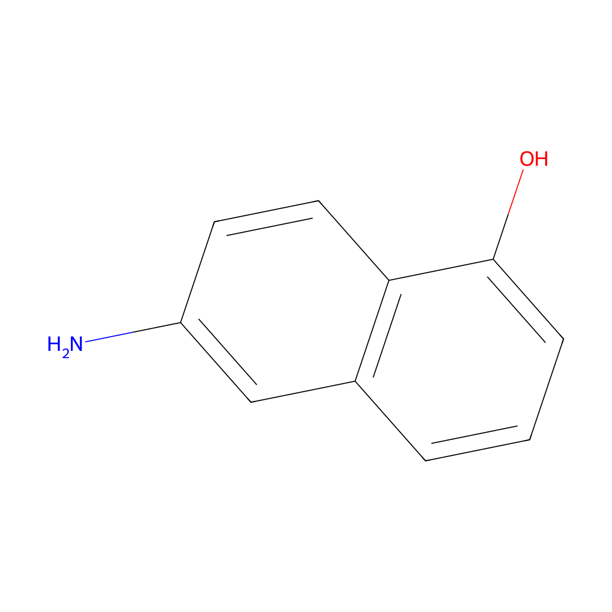 6-Aminonaphthol molecular structure, CAS 23894-12-4