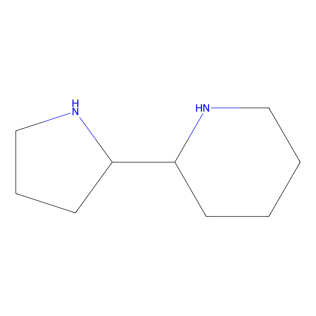 2-(Pyrrolidin-2-yl)piperidine molecular structure, CAS 23894-32-8