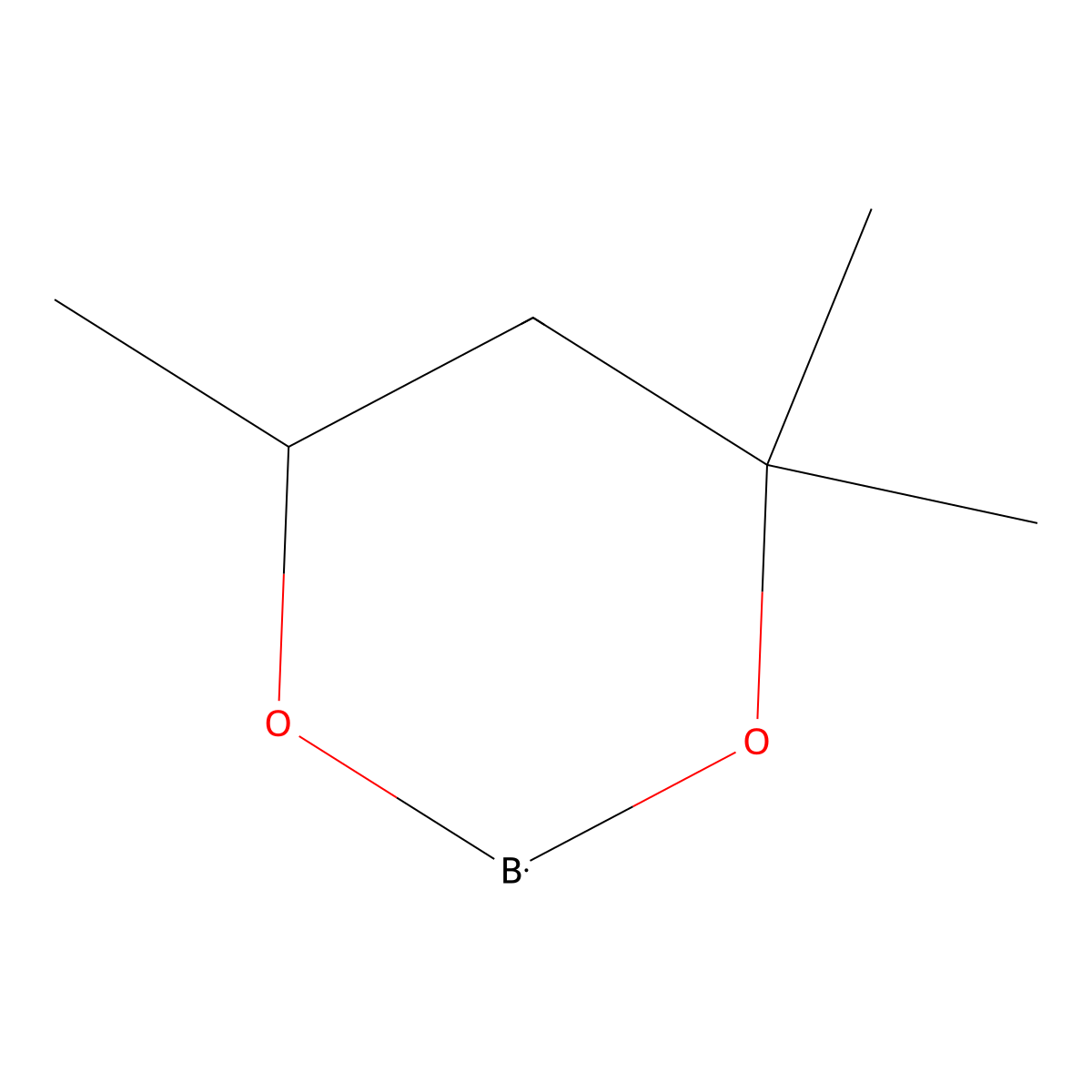4,4,6-Trimethyl-1,3,2-dioxaborinane molecular structure, CAS 23894-82-8